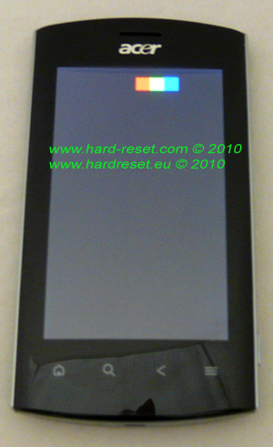 Acer S120 hard reset keys