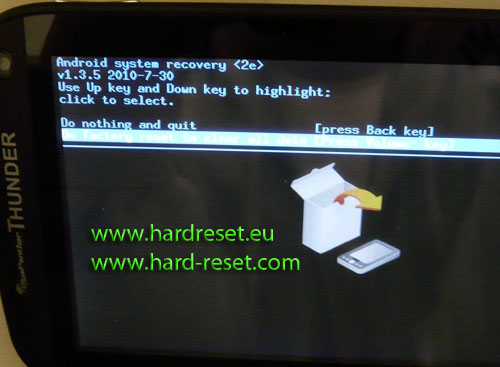 Bluepanther Thunder hard reset