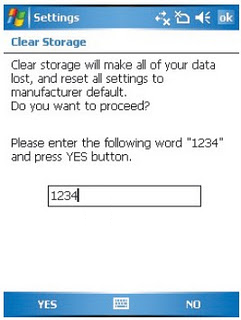 Dopod 838 Pro Hard reset Soft reset