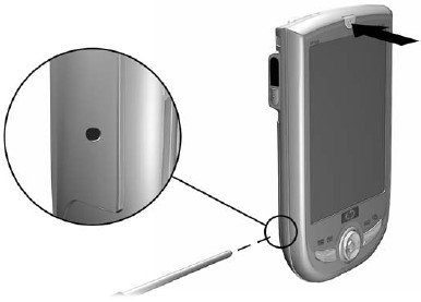 HP iPAQ h1935 Hard reset Soft reset
