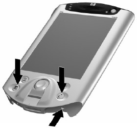 HP iPAQ h5150 Hard reset Soft reset