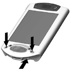 HP iPAQ h5450 Hard reset Soft reset