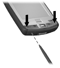 HP iPAQ hx2115 Hard reset Soft reset