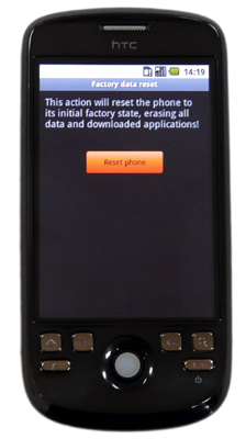 HTC Magic hard reset HTC Magic soft reset