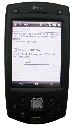 HTC Sedna P6500 Hard reset Soft reset