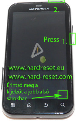 Motorola DEFY hard reset