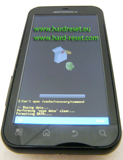 Motorola DEFY hard reset