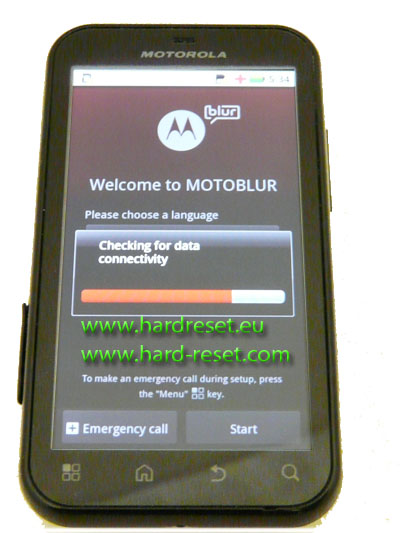 Motorola DEFY hard reset